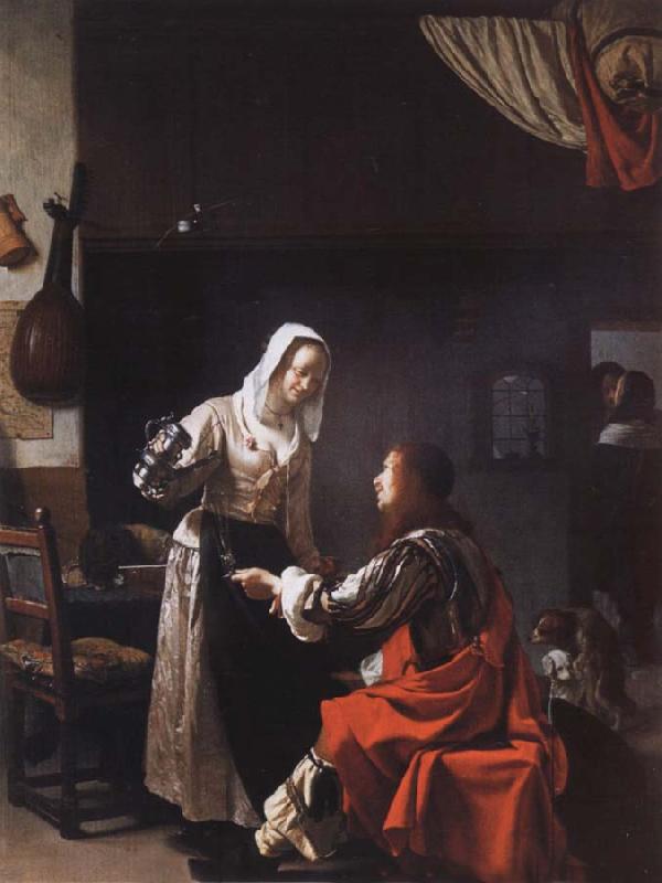 MIERIS, Frans van, the Elder Tavern scene Germany oil painting art